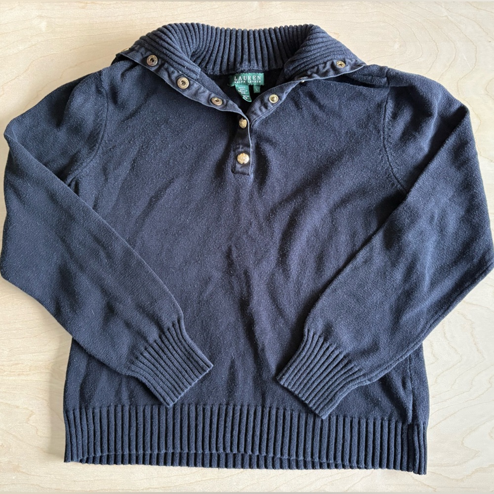Lauren By Ralph Lauren Black Sweater. Size L